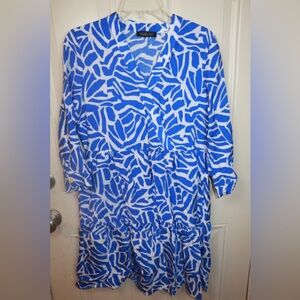 Rachel Zoe LINEN-BLEND DRESS SIZE 6